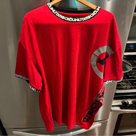 Ecko Unltd RED black white SPELLOUT T Shirt World Famous Rhino Brand men 2XL Art - Picture 7 of 16